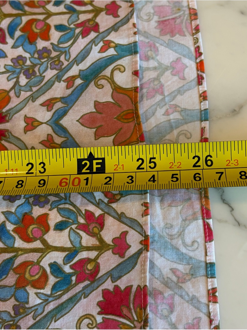 EUC SHOSHANNA Remi Top Pullover Neck Tie Stretch Cotton 3/4 Sleeve XL Teal/Coral - Picture 10 of 12